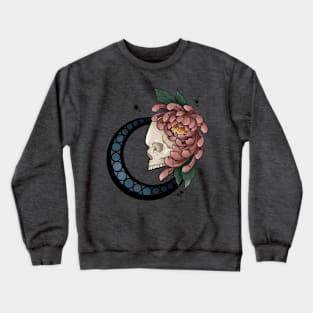 Floral skull Crewneck Sweatshirt